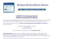Desktop Screenshot of michiganelectionreformalliance.org