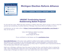 Tablet Screenshot of michiganelectionreformalliance.org